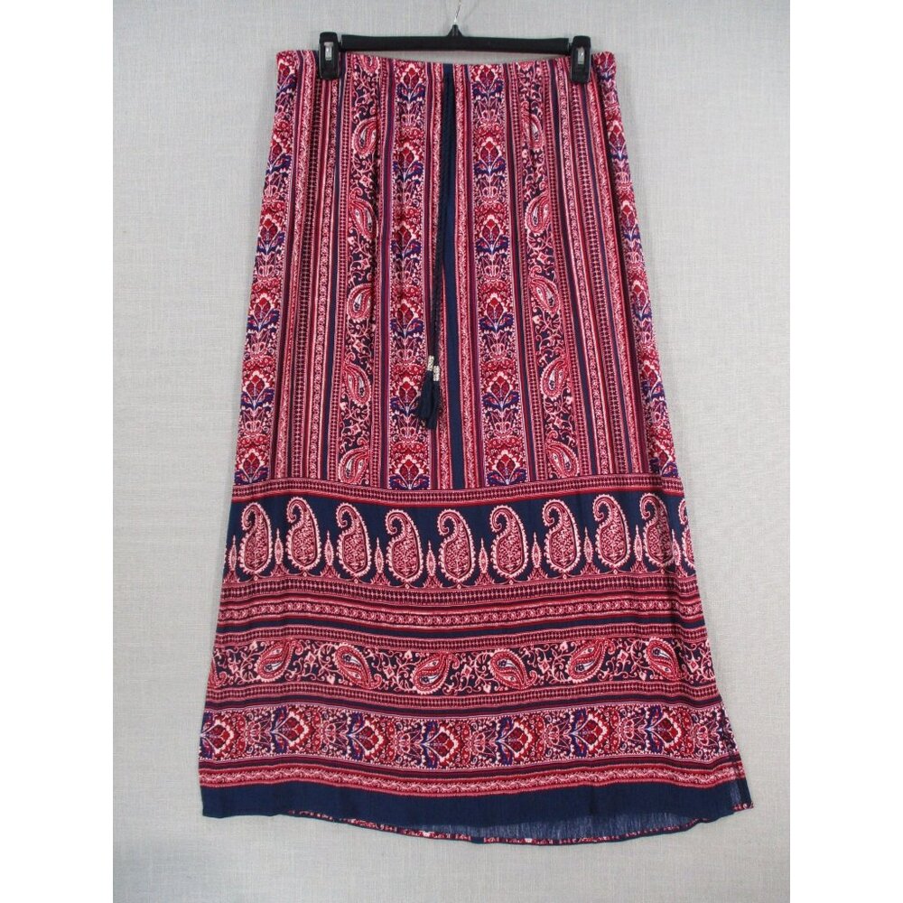 Vintage-Inspired Womens 1X Skirt Paisley Striped‎ Pattern